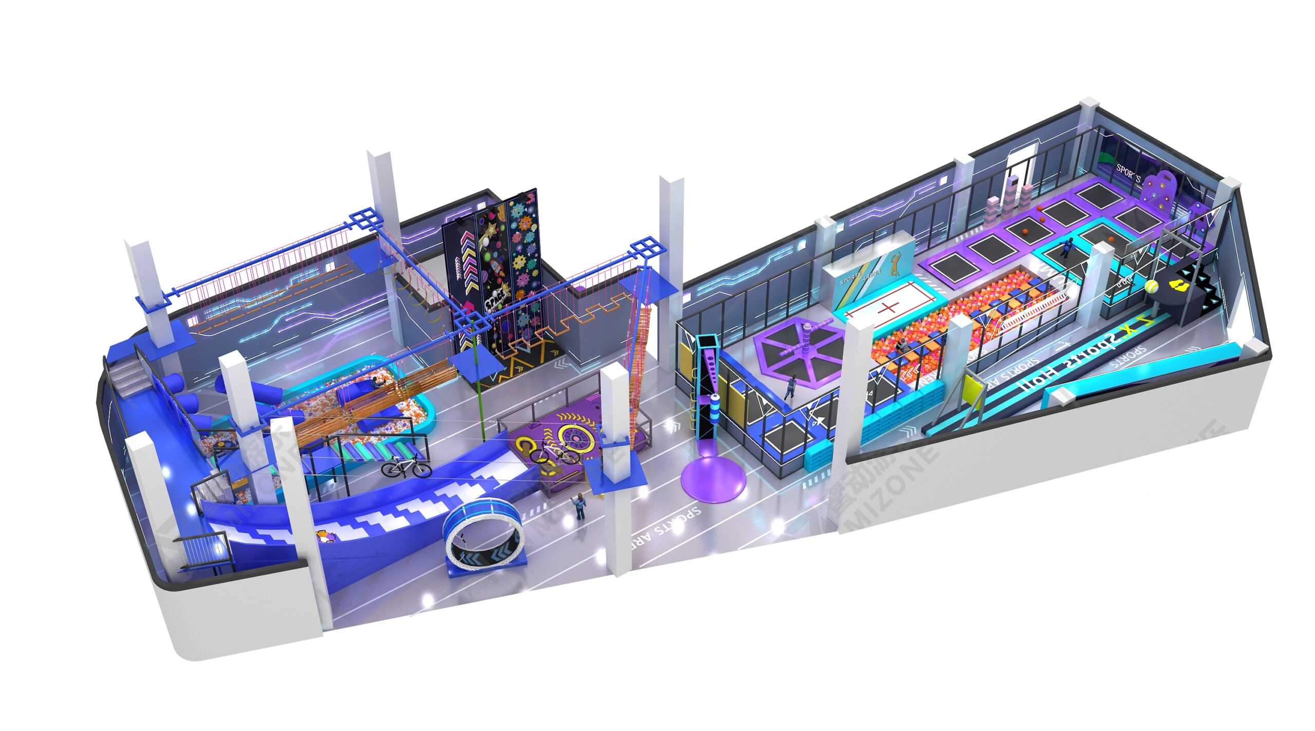 武汉想开蹦床馆？找对源头厂家省30%成本！蜜动游乐这样做