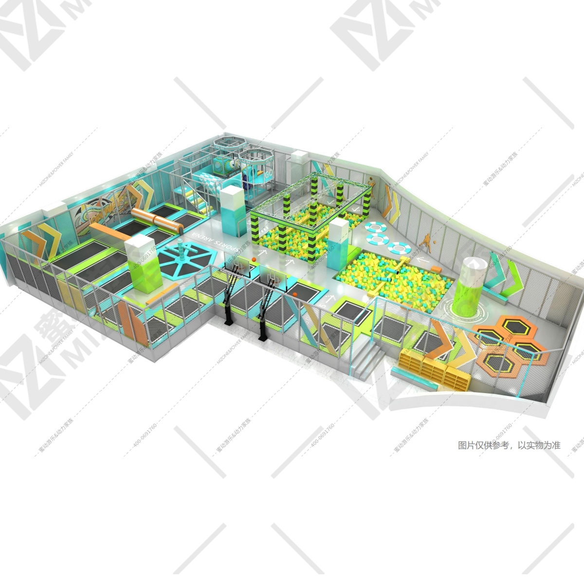 潍坊开蹦床公园找源头厂家？蜜动游乐：15年经验+全流程服务